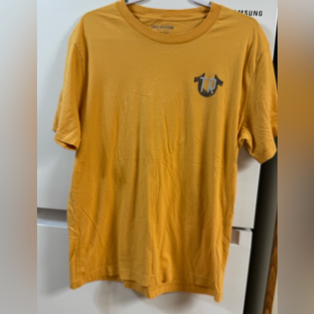 True Religion Mustard Short Sleeve Tee